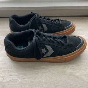 Converse Sport Comfort Casual Sneakers Mens 12 Black Suede Gum Sole A13403C
